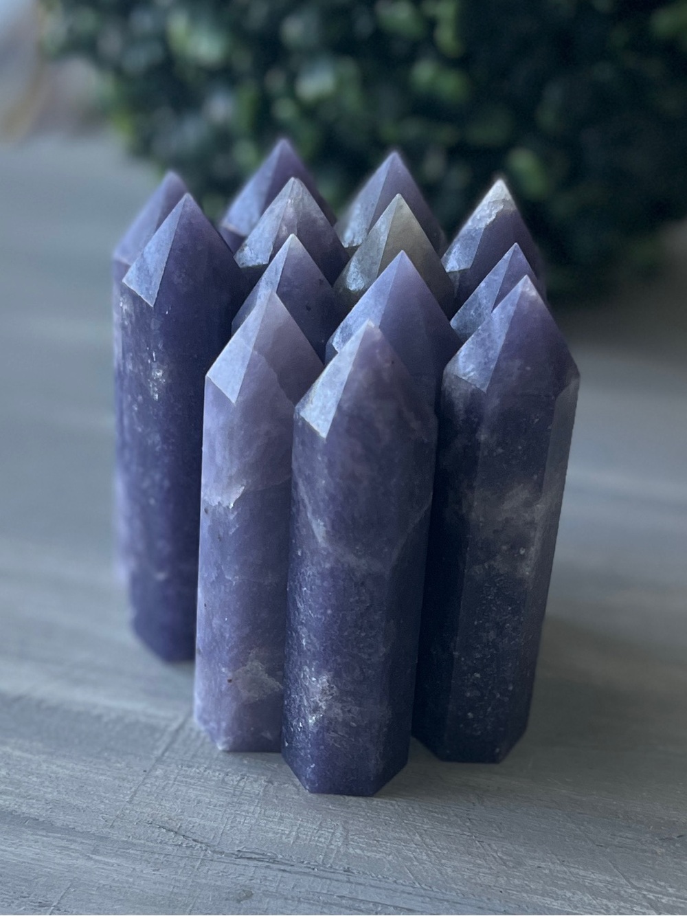 Lepidolite tower